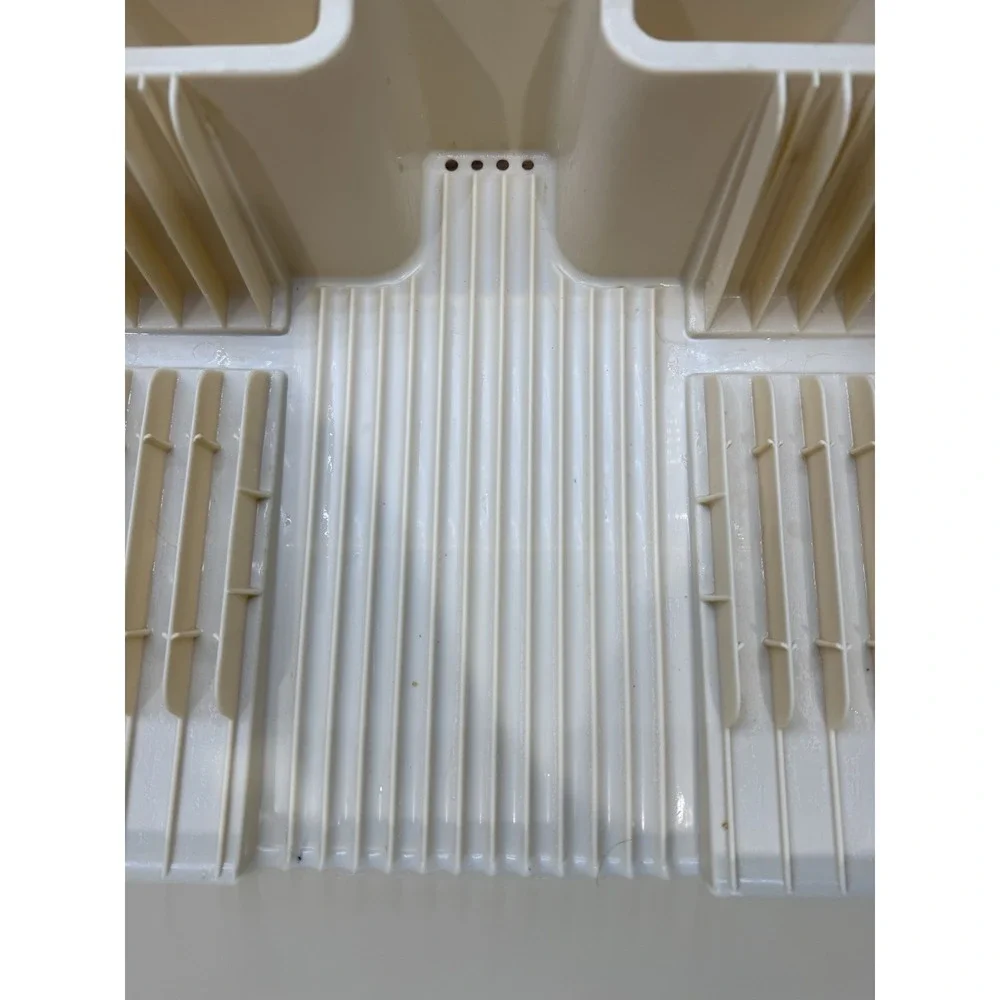 Vintage Rubbermaid 6054 Space Saver Drainer Dish Dry Rack Plastic Almond Beige - Picture 4 of 12